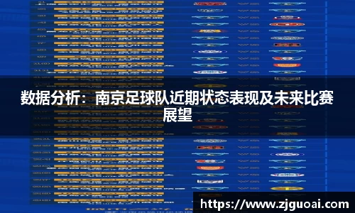数据分析：南京足球队近期状态表现及未来比赛展望