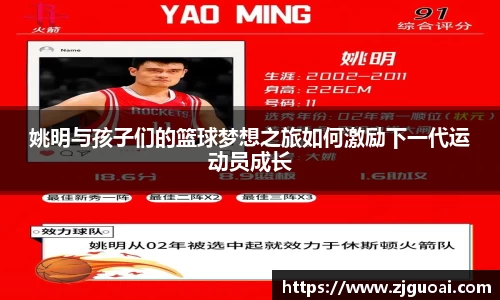 姚明与孩子们的篮球梦想之旅如何激励下一代运动员成长